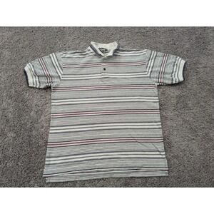 Arnold Palmer Polo Shirt Mens Medium Striped Pullover Golf Casual‎